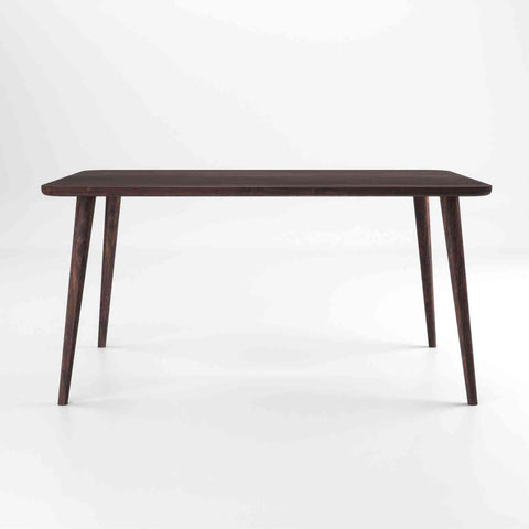 Canejoy Solid Sheesham Wood 6 Seater Dining Table With 6 Chairs (With Cushion, Walnut Finish)