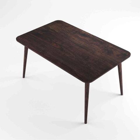 Canejoy Solid Sheesham Wood 6 Seater Dining Table With 6 Chairs (With Cushion, Walnut Finish)