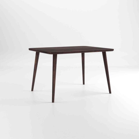 Canejoy Solid Sheesham Wood 4 Seater Dining Table With 4 Chairs (With Cushion, Walnut Finish)