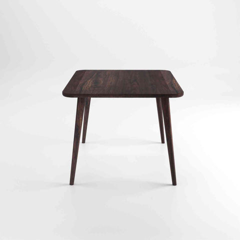 Canejoy Solid Sheesham Wood 4 Seater Dining Table With 4 Chairs (With Cushion, Walnut Finish)