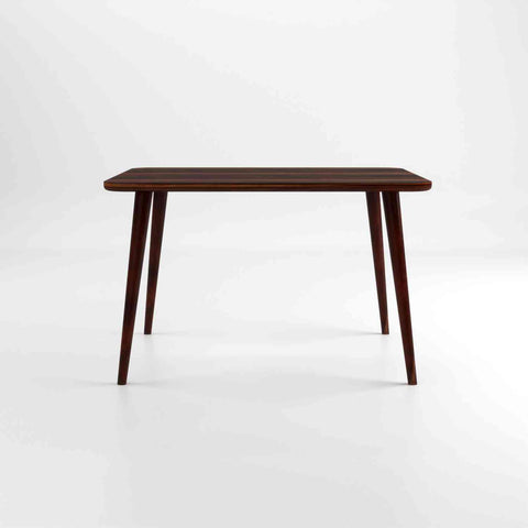 Canejoy Solid Sheesham Wood 4 Seater Dining Table With 4 Chairs (With Cushion, Natural Finish)