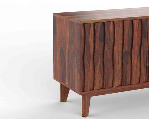 Maurice Solid Sheesham Wood Sideboard (Natural Finish)