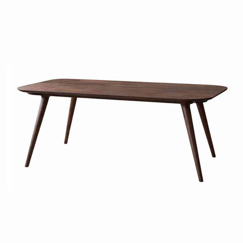 Canejoy Solid Sheesham Wood 6 Seater Dining Set (With Cushion, Walnut Finish)