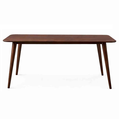 Canejoy Solid Sheesham Wood 4 Seater Dining Set (With Cushion, Walnut Finish)