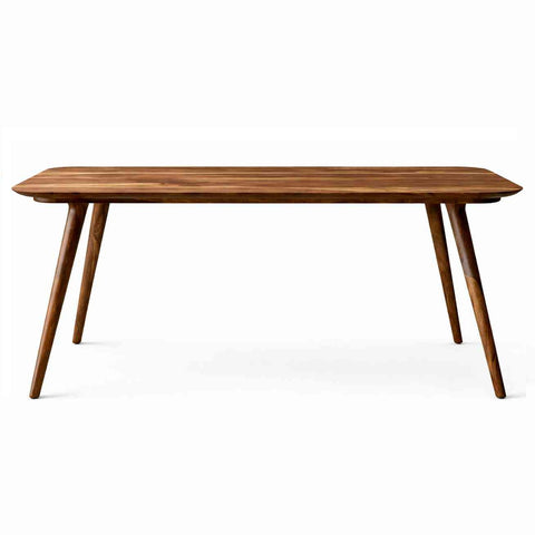 Canejoy Solid Sheesham Wood 6 Seater Dining Set (With Cushion, Natural Finish)