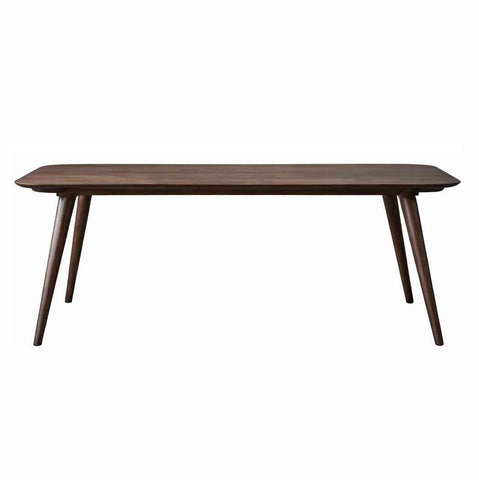 Canejoy Solid Sheesham Wood 6 Seater Dining Set (With Cushion, Walnut Finish)
