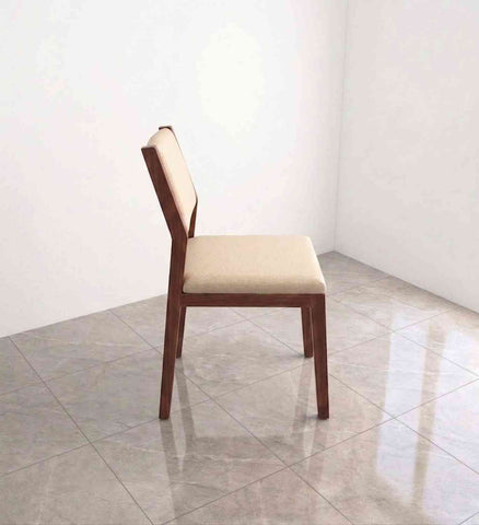 Revista Solid Sheesham Wood 6 Seater Dining Set (With Cushion, Natural Finish)