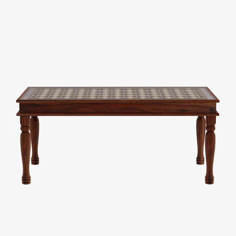 Maharana Solid Sheesham Wood 6 Seater Dining Set (Natural Finish)