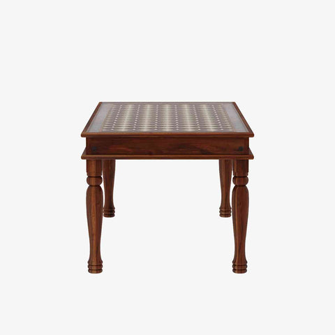 Maharana Solid Sheesham Wood 6 Seater Dining Set (Natural Finish)