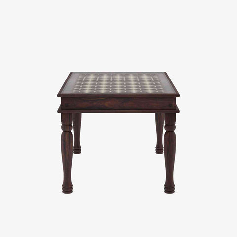 Maharana Solid Sheesham Wood 6 Seater Dining Set (Walnut Finish)