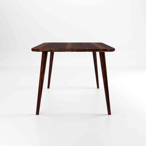 Canejoy Solid Sheesham Wood 6 Seater Dining Table With 6 Chairs (With Cushion, Natural Finish)