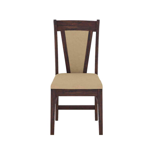 Maharana Solid Sheesham Wood 6 Seater Dining Set (Design 3, Walnut Finish)