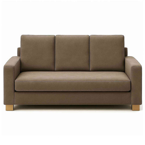 Cozychic 3 Seater Sofa (Brown Fabric)