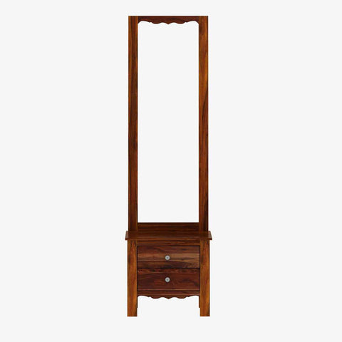 Revista Solid Sheesham Wood Dressing Table (Natural Finish)
