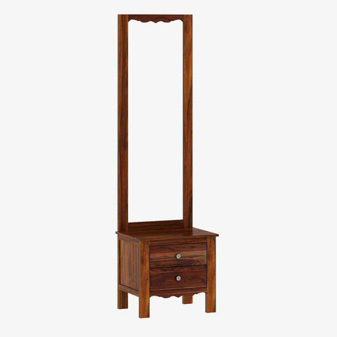 Revista Solid Sheesham Wood Dressing Table (Natural Finish)