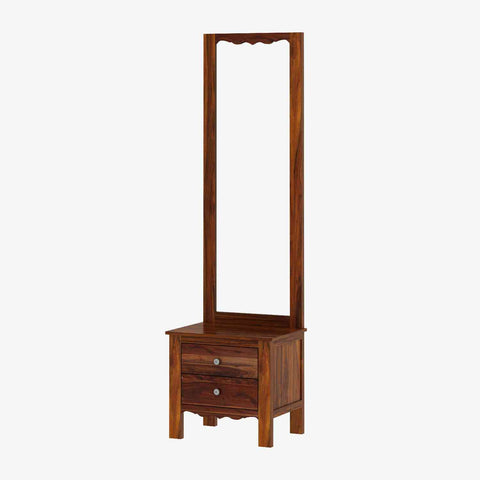 Revista Solid Sheesham Wood Dressing Table (Natural Finish)
