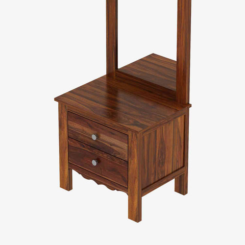 Revista Solid Sheesham Wood Dressing Table (Natural Finish)