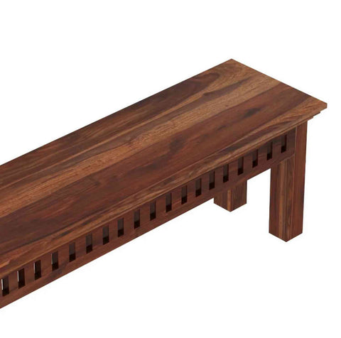 Amer Solid Sheesham Wood 3 Seater Bench (Natural Finish)