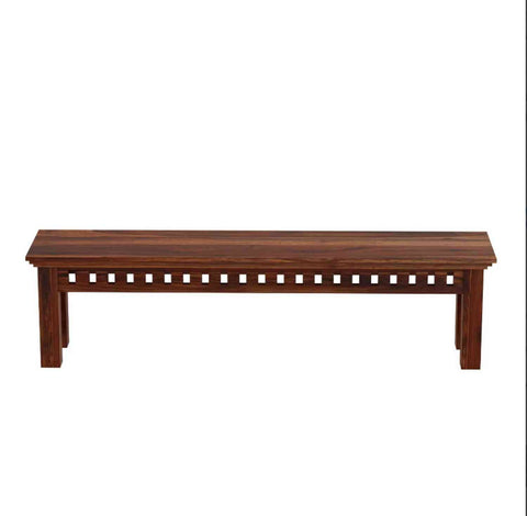 Amer Solid Sheesham Wood 3 Seater Bench (Natural Finish)