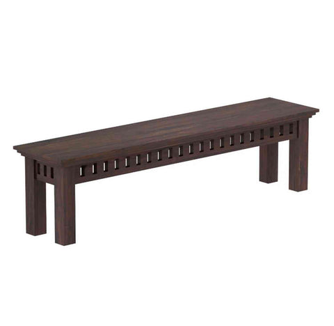 Amer Solid Sheesham Wood 3 Seater Bench (Walnut Finish)