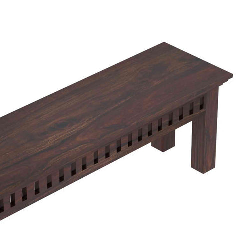 Amer Solid Sheesham Wood 2 Seater Bench (Walnut Finish)