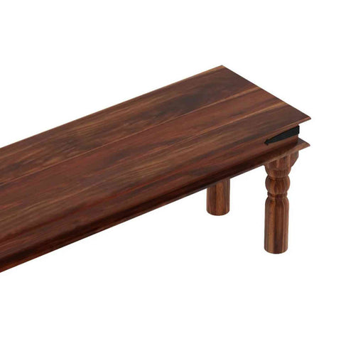 Ajmer Solid Sheesham Wood 2 Seater Bench (Natural Finish)