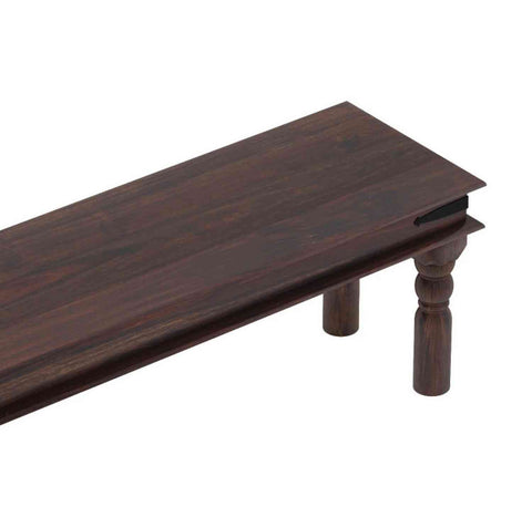 Ajmer Solid Sheesham Wood 2 Seater Bench (Walnut Finish)