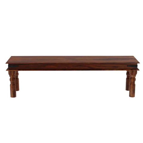 Ajmer Solid Sheesham Wood 3 Seater Bench (Natural Finish)