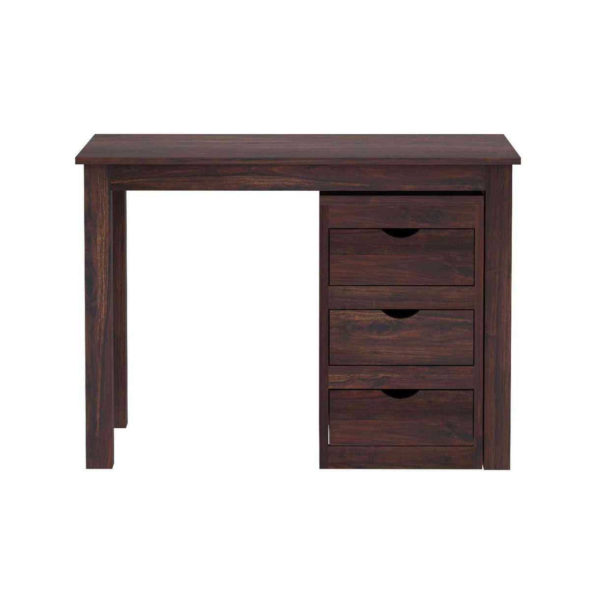 Fusta Solid Sheesham Wood Study Table With Storage (Walnut Finish)