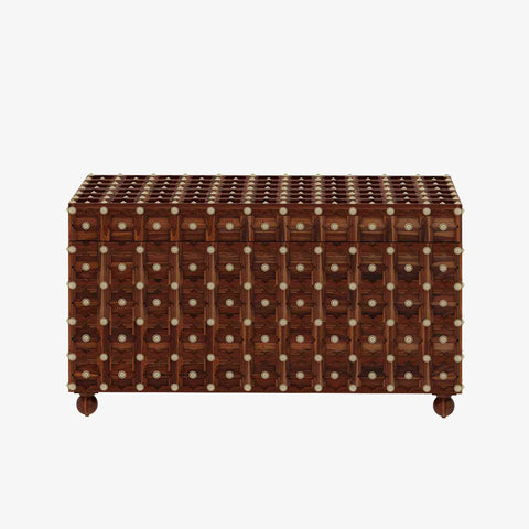 Maharana Solid Sheesham Wood Box (Natural Finish)
