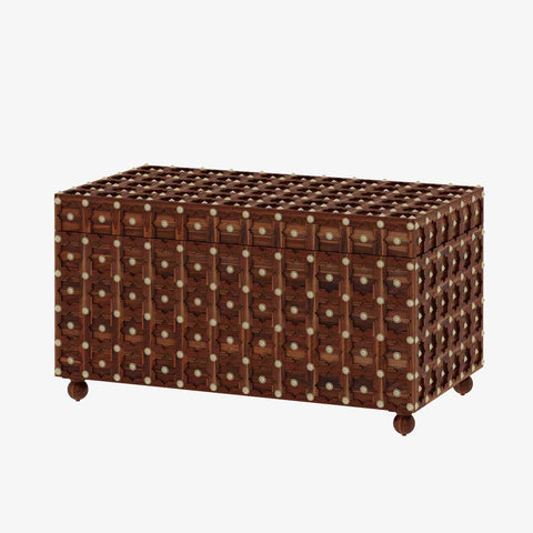 Maharana Solid Sheesham Wood Box (Natural Finish)