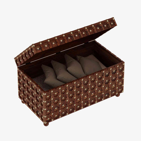 Maharana Solid Sheesham Wood Box (Natural Finish)
