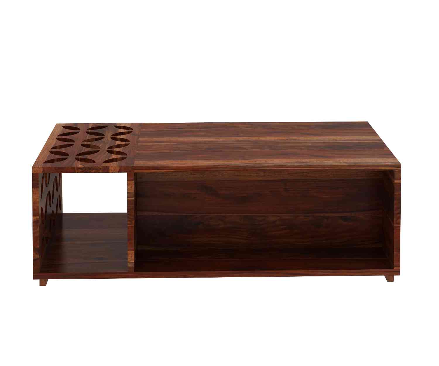Monstro Solid Sheesham Wood Coffee Table (Natural Finish)