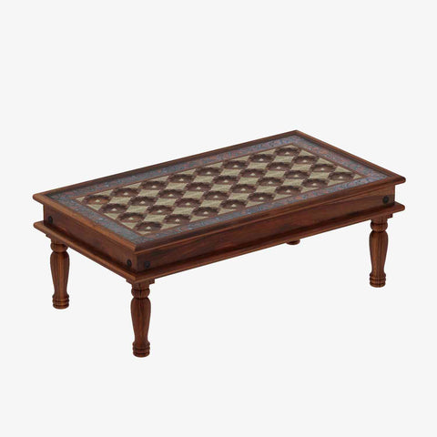 Maharana Solid Sheesham Wood Coffee Table (Natural Finish)