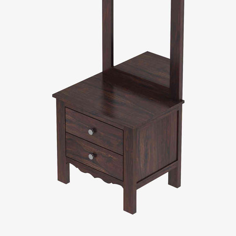Revista Solid Sheesham Wood Dressing Table (Walnut Finish)