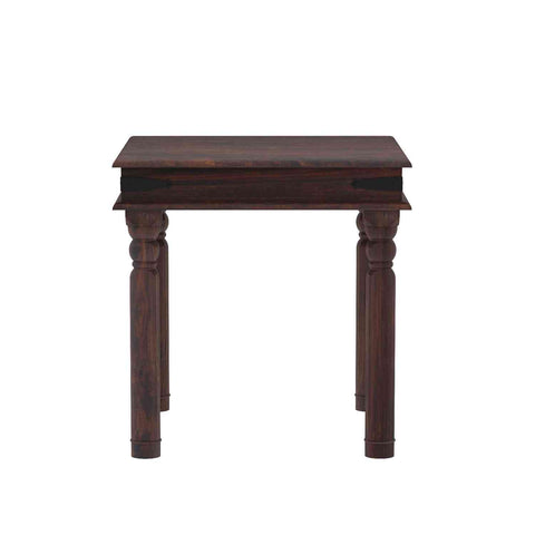 Ajmer Solid Sheesham Wood 2 Seater Dining Set (Without Cushion, Walnut Finish)