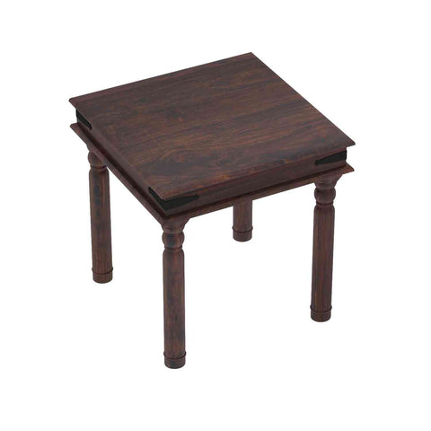 Ajmer Solid Sheesham Wood 2 Seater Dining Set (Without Cushion, Walnut Finish)