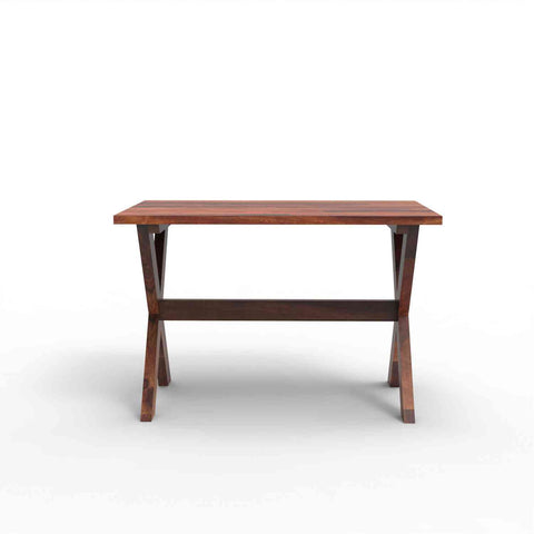 Prio Solid Sheesham Wood 4 Seater Dining Set (With Cushion, Natural Finish)