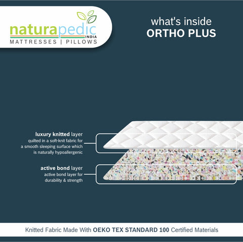 Naturapedic Orthoplus Mattress For Single Bed (Mattress Size 36"X78"X5")