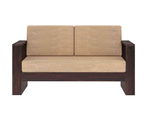 Maria Solid Sheesham Wood 5 Seater Sofa Set With Coffee Table (3+2, Walnut Finish)