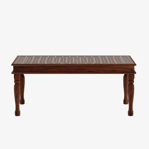 Maharana Solid Sheesham Wood 6 Seater Dining Set (Design 3, Natural Finish)