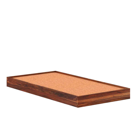 Livinn Solid Sheesham Wood Trundle Bed (Natural Finish)