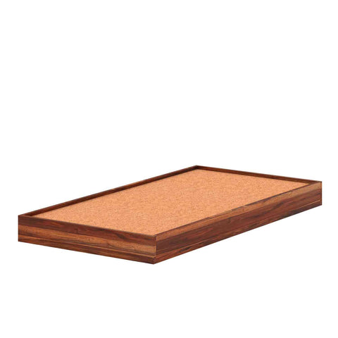 Livinn Solid Sheesham Wood Trundle Bed (Natural Finish)