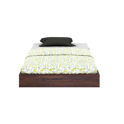 Livinn Solid Sheesham Wood Trundle Bed (Walnut Finish)