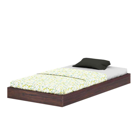Livinn Solid Sheesham Wood Trundle Bed (Walnut Finish)