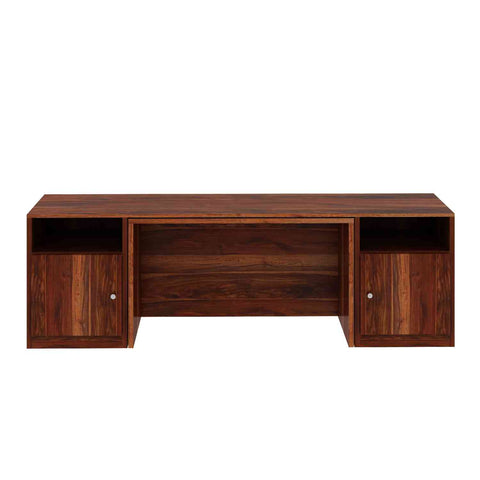 Maria Solid Sheesham Wood TV Unit With Coffee Table (Natural Finish)