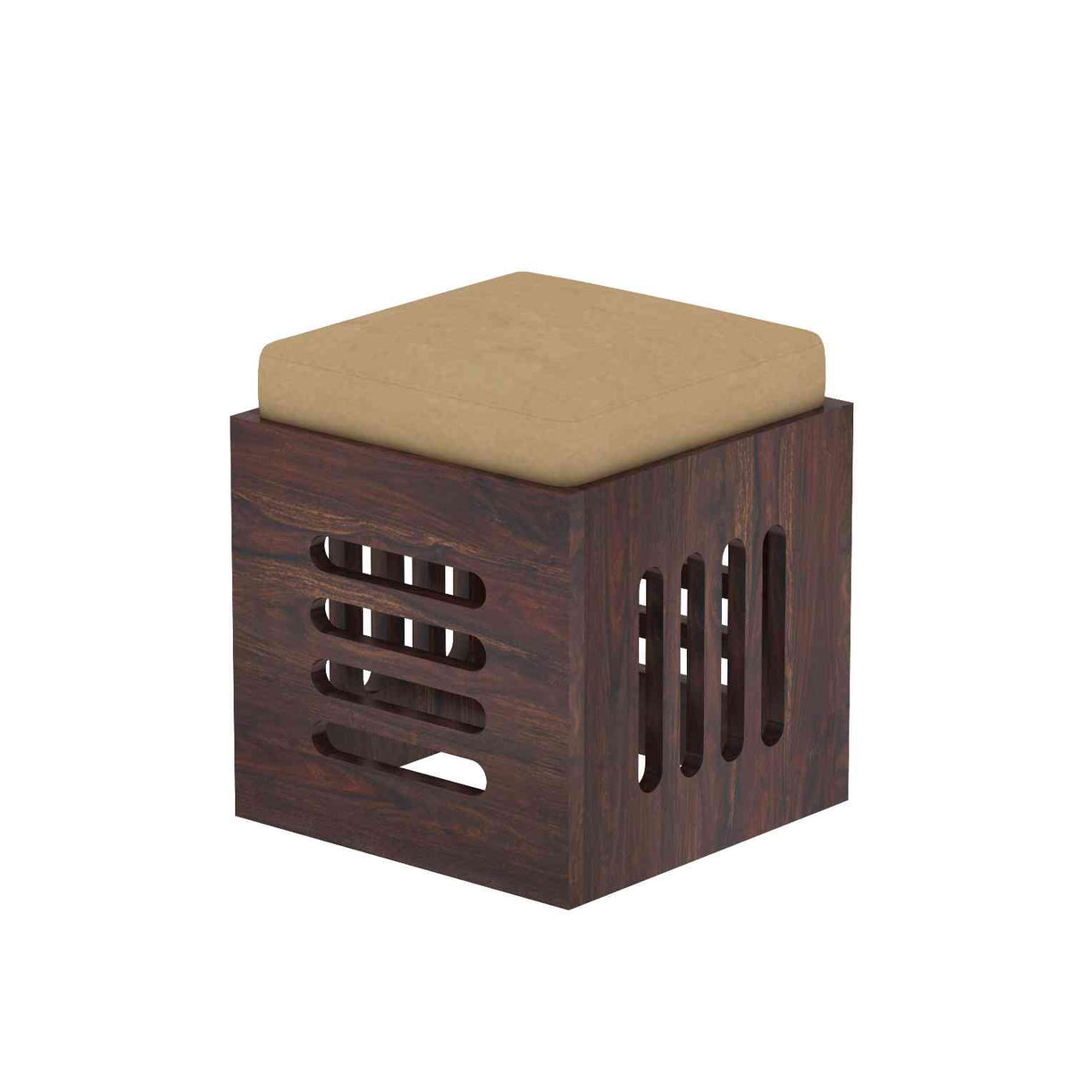 Maria Solid Sheesham Wood TV Unit With Coffee Table (Walnut Finish)