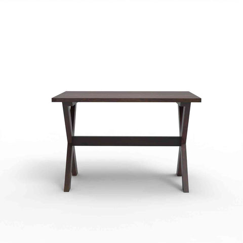 Prio Solid Sheesham Wood 4 Seater Dining Set (With Cushion, Walnut Finish)