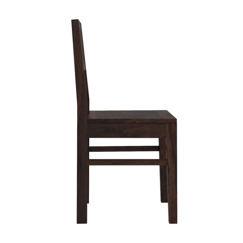 Monstro Solid Sheesham Wood Chair (Walnut Finish)
