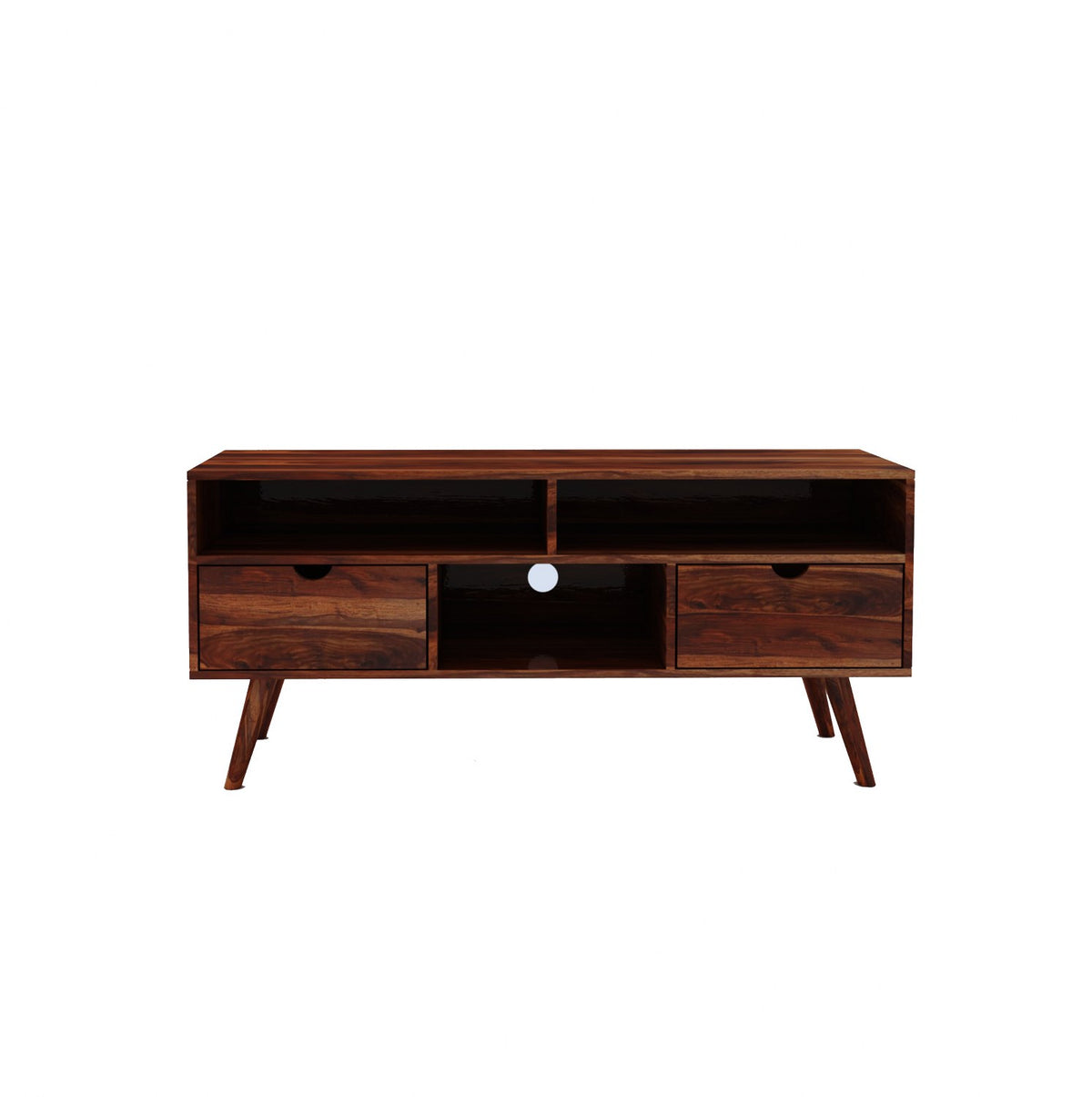 Essen Solid Sheesham Wood TV Unit (Natural Finish)
